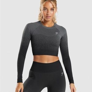 Gymshark Adapt Ombre Seamless Long Sleeve Crop